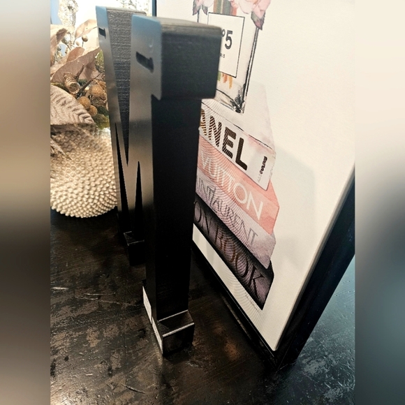 Black Decorative Letter M - Picture 4 of 5